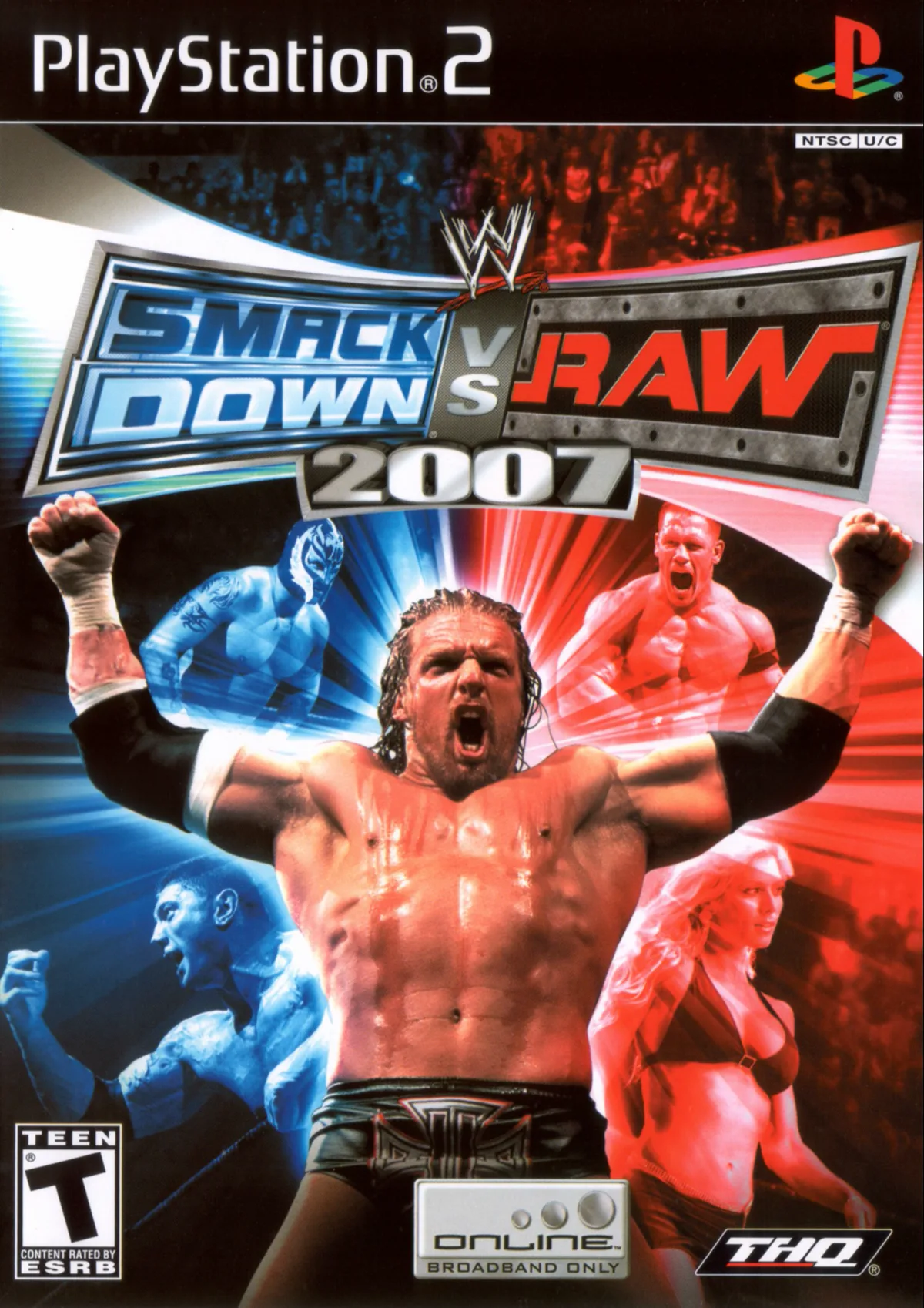 WWE SmackDown versus Raw 2007 PlayStation 2 cover art